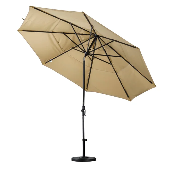 California Umbrella 11& Market Umbrella with Collar Tilt - Yellow