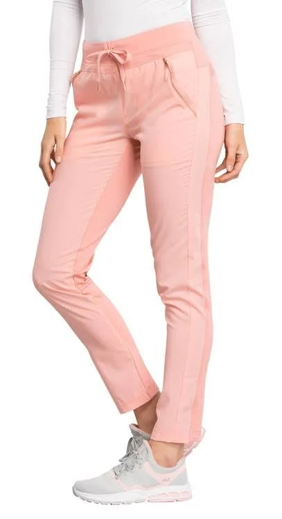 Cherokee Statement Mid Rise Straight Leg Drawstring Scrub Pants