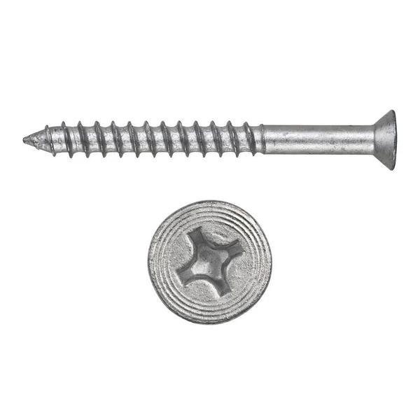 Hilti Kwik-Con II 1/4 in. x 2-1/4 in. II Zinc Plated Carbon Steel Phillips Flat Head Concrete Screw Anchor (100-Pack) 433049