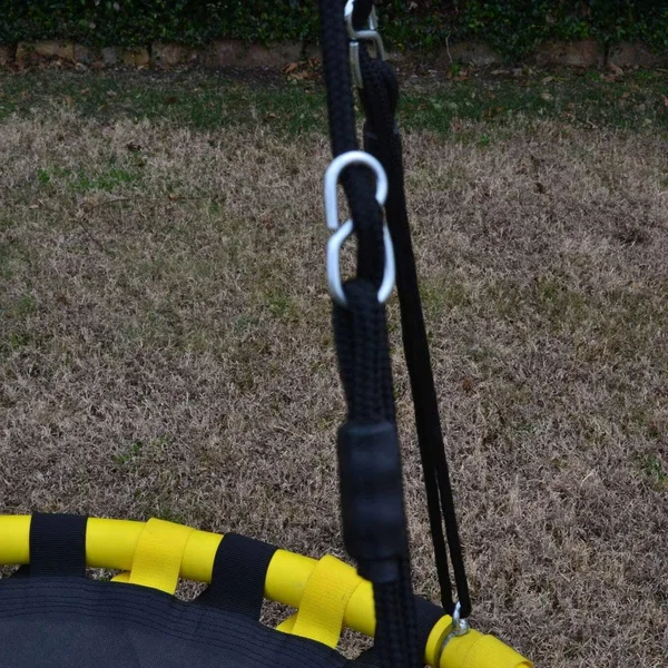 Jumpking Backyard 360-Degree Adjustable Height UFO Swing Set - Yellow