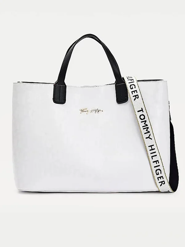 Tommy Hilfiger Icon Tommy Monogram Handbag in White