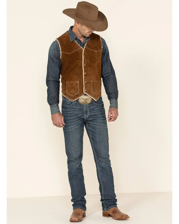 Scully Boar Suede Leather Vest