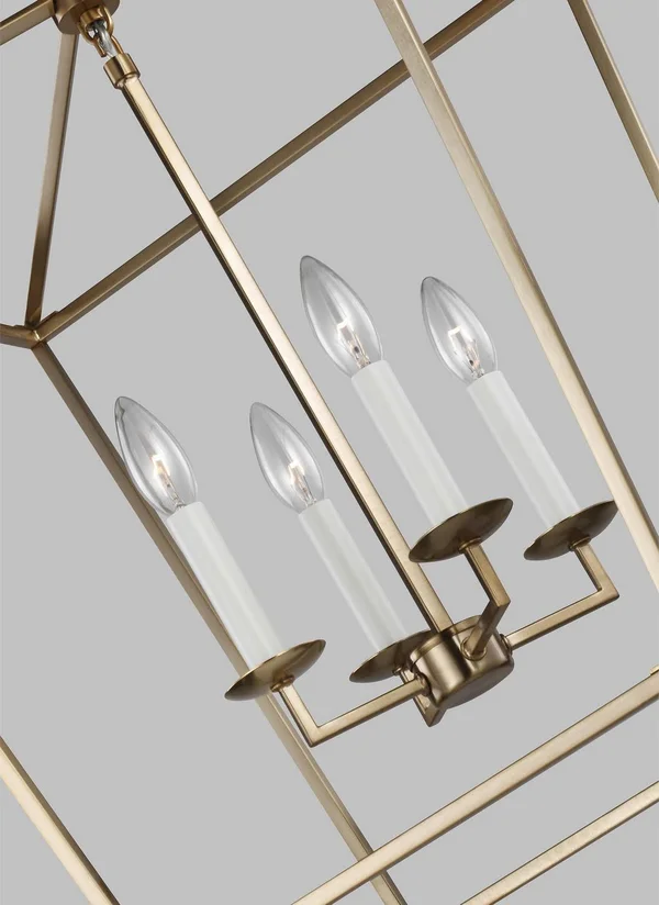 Sea Gull Lighting Dianna 4-Light Satin Bronze Medium Lantern, 5392604EN-848