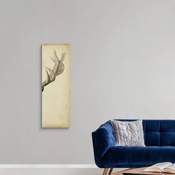 Triptych Elk III - Canvas Wall Art, 16x48, Great Big Canvas