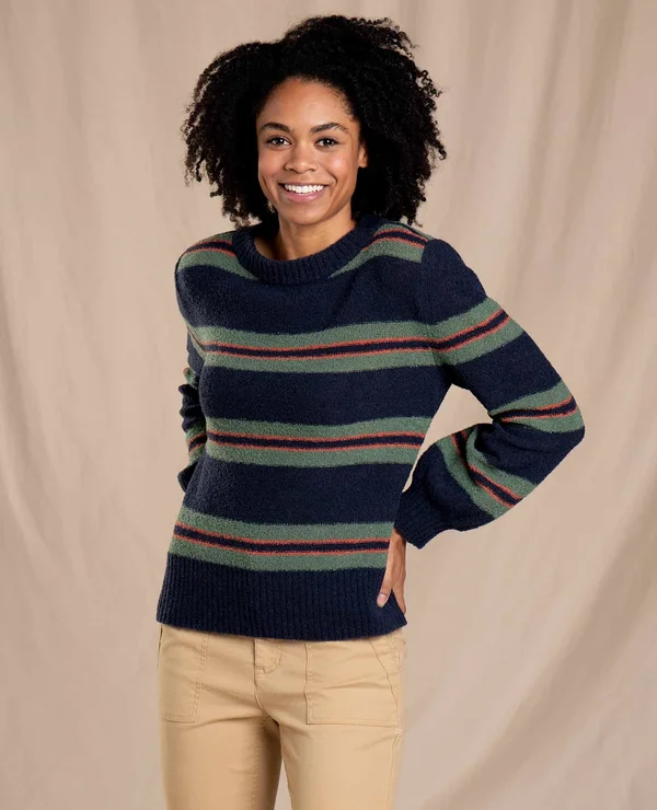 Toadu0026Co Cotati Crew Sweater - Women's Big Sky Tri Stripe - S