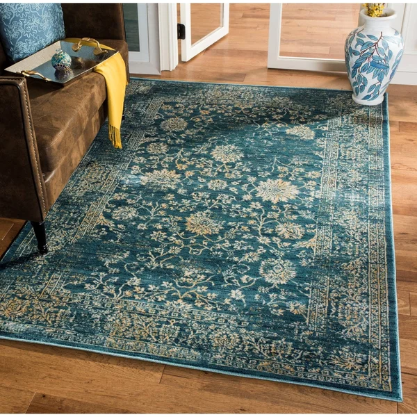 Safavieh EVK510F Evoke Beige, Turquoise Area Rug - 2& x 10&