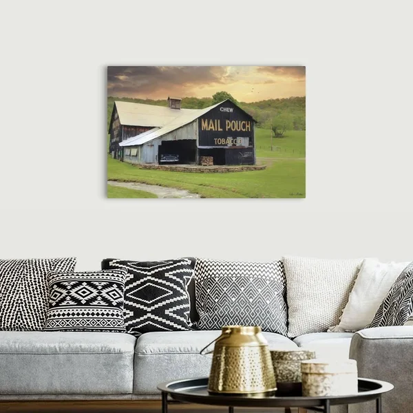 Mail Pouch Barn - Canvas Wall Art, 48x32, Great Big Canvas