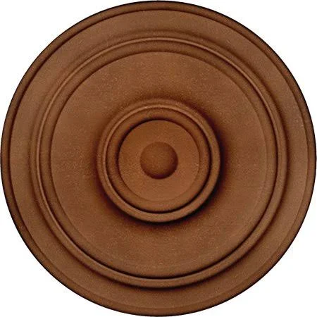 21 7/8 inchod x 2 3/8 inchp Classic Ceiling Medallion (FOR Canopies Up to 5 1/2 inch) - Hand-Painted Polished Copper, Bronze