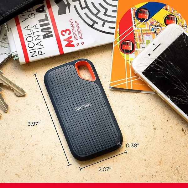 SanDisk Extreme SDSSDE61-1T00-G25 1TB USB Portable External Solid State Drive
