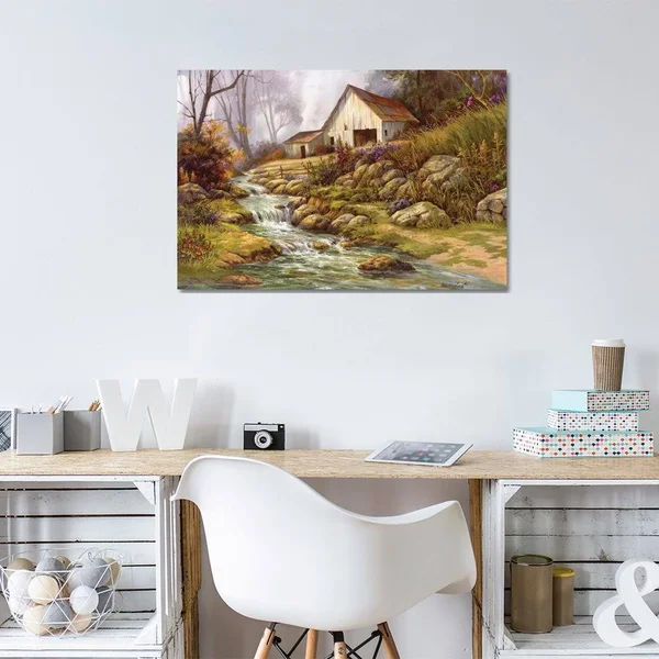 Michael Humphries Canvas Prints - Mornin& Stroll ( scenic & landscapes > Country > countrysides art)