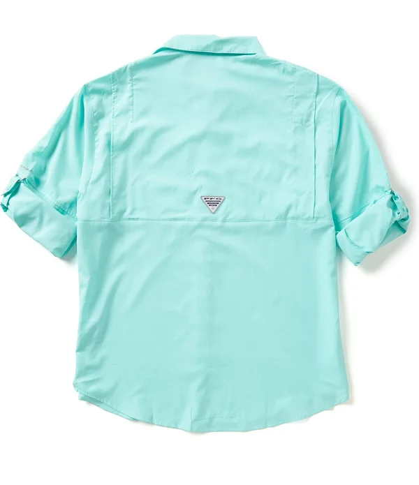Columbia Men's Tamiami II Long Sleeve Shirt, Large, Aegean Blue