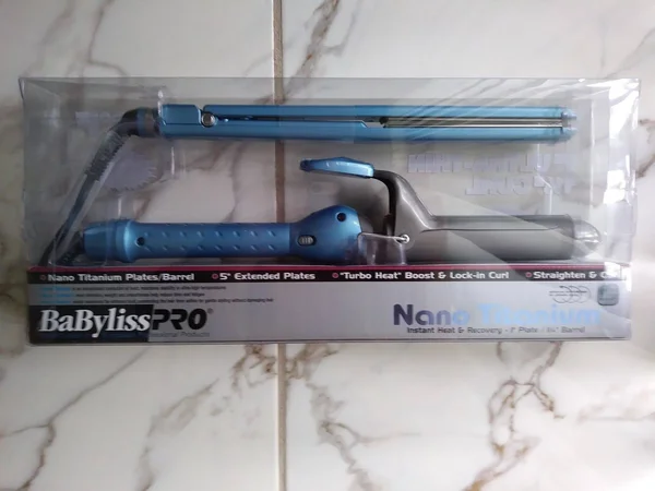 Babyliss Pro Nano Titanium Flat Iron 1 inch and Curling Iron 1 1/4 inch