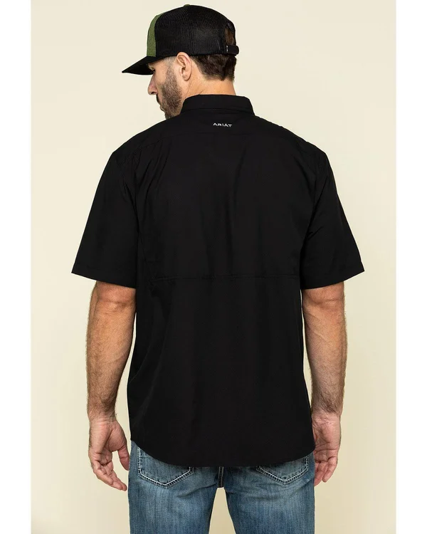 Ariat Men's VentTEK Performance Short Sleeve Shirt - Black