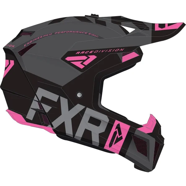 FXR Clutch Evo Helmet Black/Charcoal/Electric Pink 2XL