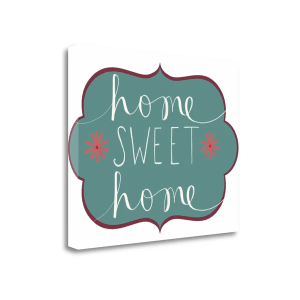 Tangletown Fine Art Home Sweet Home by Katie Doucette - Giclee Print on Gallery Wrap Canvas, 32x26x22