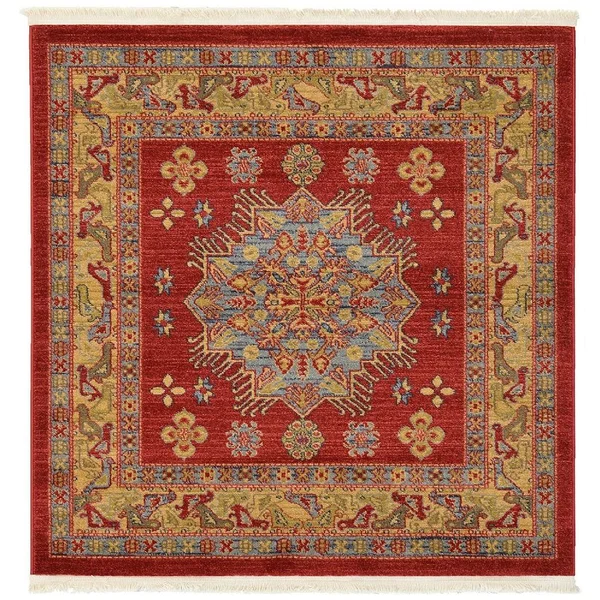 Unique Loom Sahand Southwestern/lodge Area Rug Collection - Square 4& 3119318