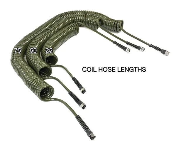 Water Right Professional Coil Garden Hose - Lead Free & Drinking Water Safe, 75-Foot x 3/8-Inch, Forest Green