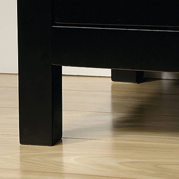 Sauder Palladia Accent Curio Cabinet, Black