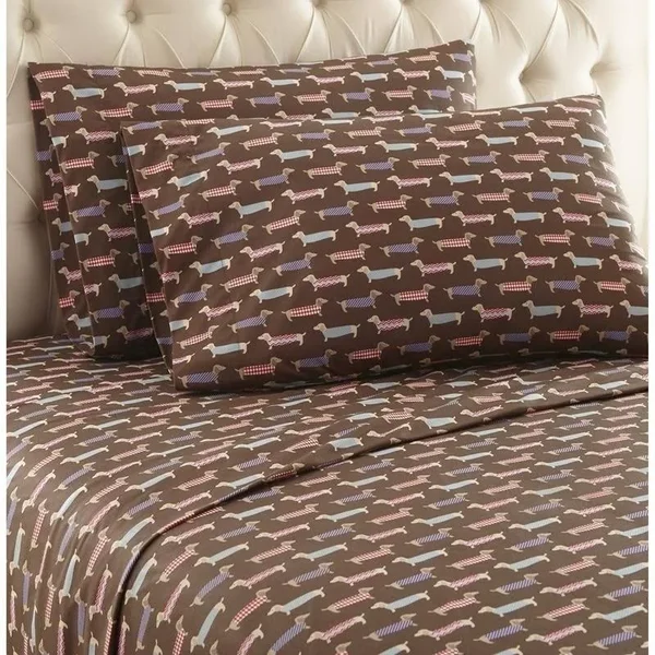 Micro Flannel Sheet Set, Twin, Brick
