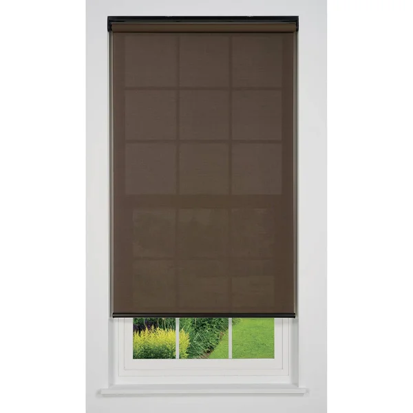 Linen Avenue Cordless 5% Solar Screen Standard Roller Shade - Coffee 44 W x 66 H