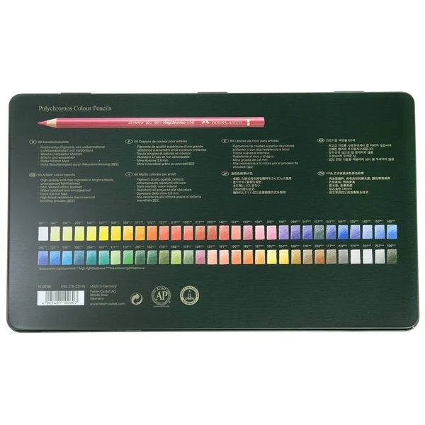 Polychromos Pencil Tin Set of 60, Faber-Castell