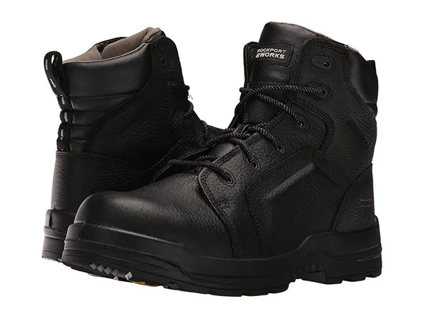 Men's Rockport More Energy Work Boot - Black - Size 8