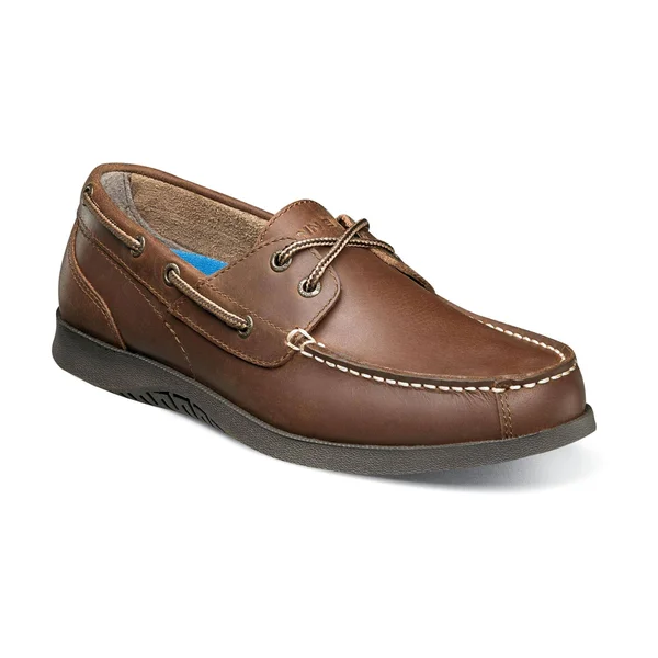 Nunn Bush Men's Bayside Lites Two Eye Boat Shoe, Size: 12, Brown