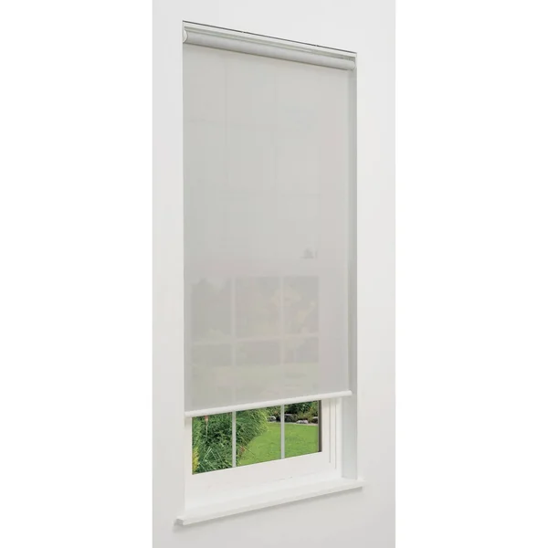 Linen Avenue Cordless 5% Solar Screen Standard Roller Shade - Grey 28 W x 78 H