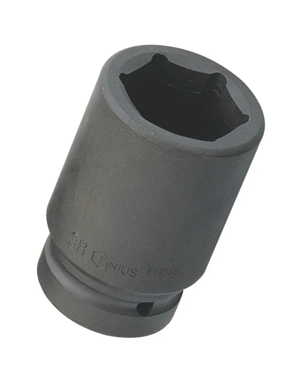 Genius Tools 849553 1x22 Dr. 53mm Deep Impact Socket (CR-Mo)