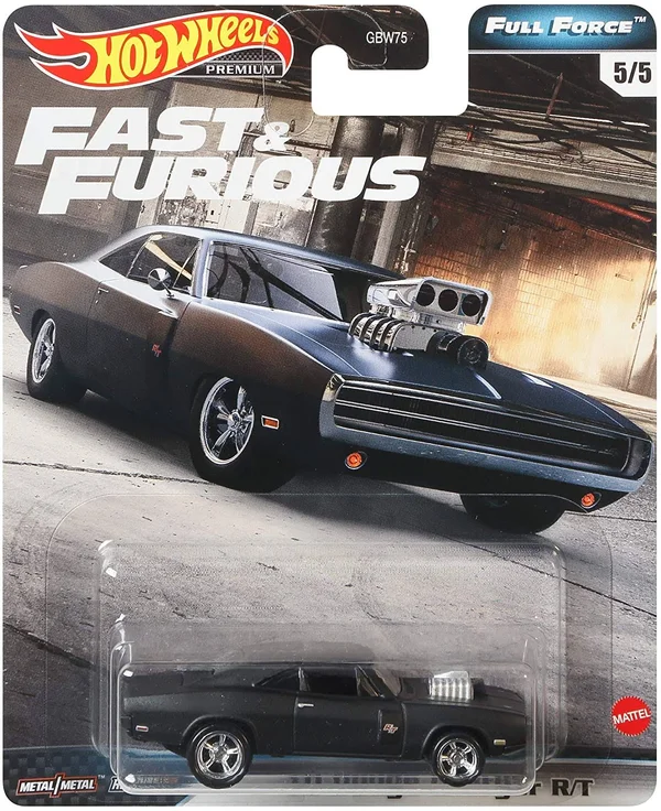 Hot Wheels Fast & Furious: Full Force Re-Release 5 Premium All-Metal Castings Real Riders Wheels in Original Packaging in On