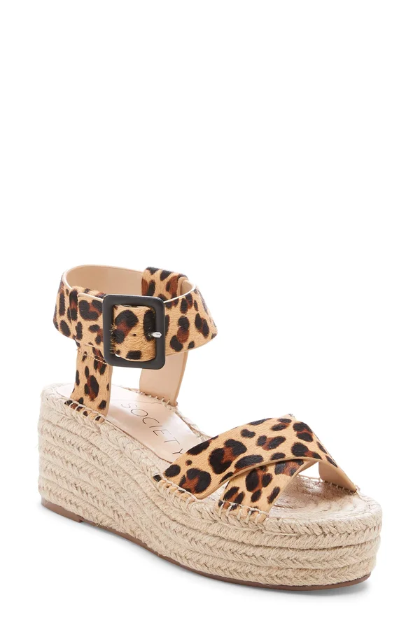 Women's Sole Society Audrina Platform Espadrille Sandal, Size 11 M - Brown