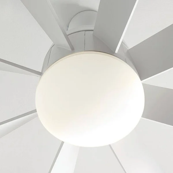 Monte Carlo 56x22 Turbine LED Ceiling Fan Painted Brushed Steel