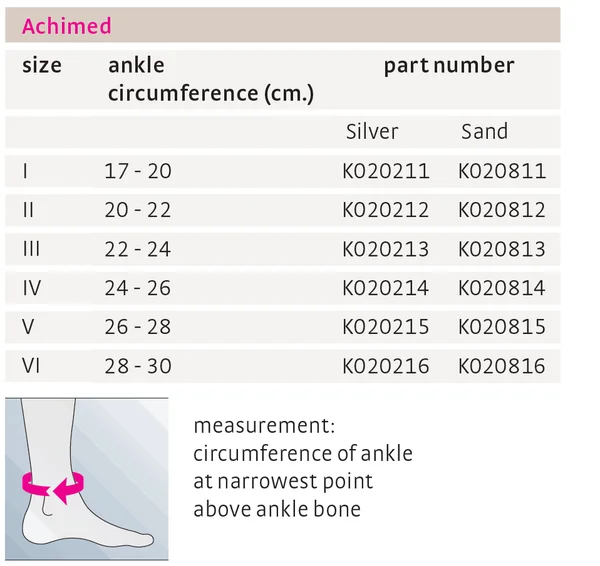 Medi Achimed Achilles Tendon SUPPORT, Silver, 5 (V)