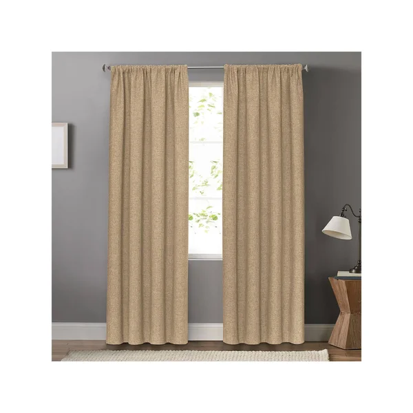 Sonoma Goods for Life Blackout 1-Panel Dynasty Window Curtain - Dark Beige, 50X95