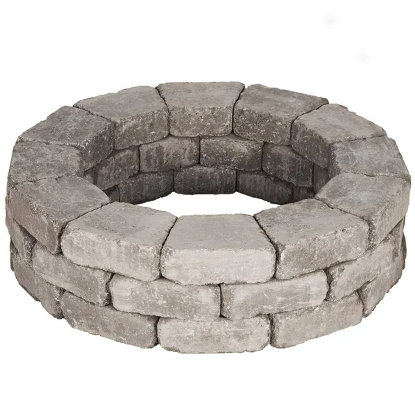 Pavestone RumbleStone 39 in. x 10.5 in. Tree Ring Kit in Greystone