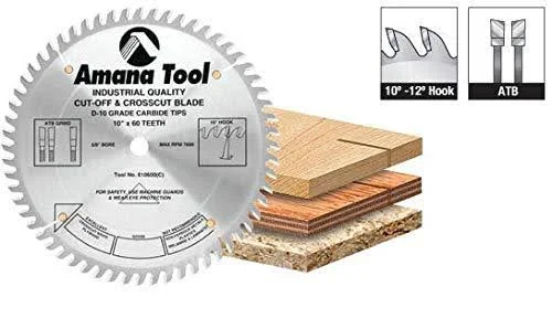 Amana 618108 Carbide Tipped Cut-Off and Crosscut 18 inch Dia x 108T ATB - 10 Deg, 1 inch Bore