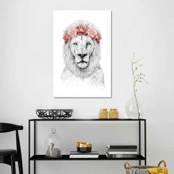 Balazs Solti Canvas Prints - Festival Lion ( Animal Art > Wildlife > Wild Cats > Lions art)