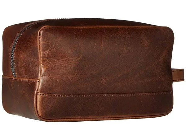 Shinola Navigator Zip Travel Kit Med Brown