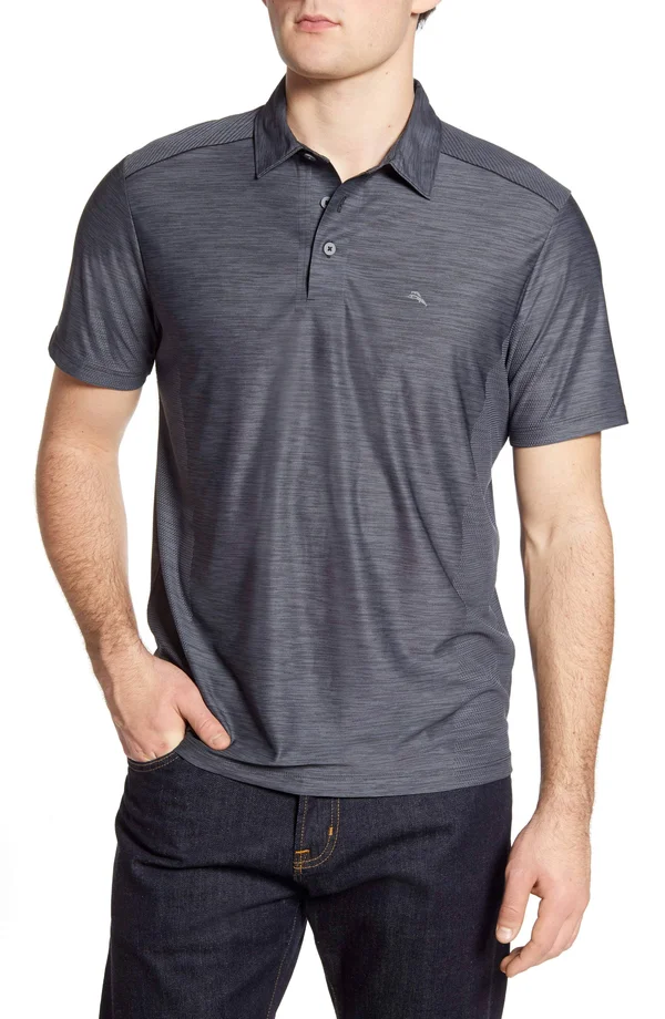Tommy Bahama Men's IslandZone Palm Coast Polo - Black