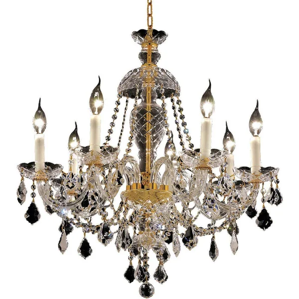 Elegant Lighting Alexandria 7 Light Gold Chandelier Clear Royal Cut Crystal (7831D26G/RC)