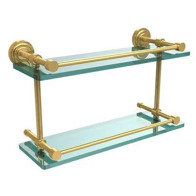 Dottingham Wall Shelf Finish: Polished Brass-DT-2/16-GAL-PB