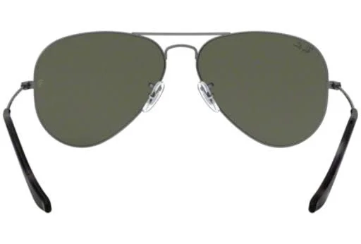 Ray Ban RB3025 Aviator Large Metal Sunglasses - 919031 Sand Trasparent Grey/Green