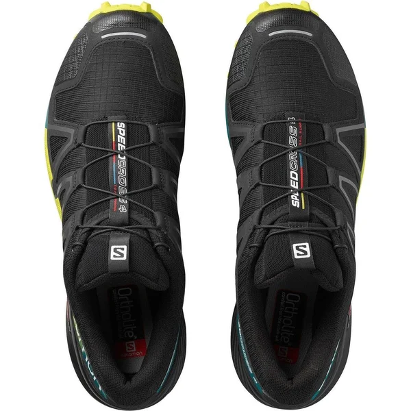 Salomon Men's Speedcross 4 Trail Running Shoes (Sulphur/Everglade/Black, 8)