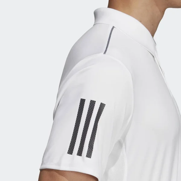 Adidas Men's Club 3 Stripes Tennis Polo, XXL, White