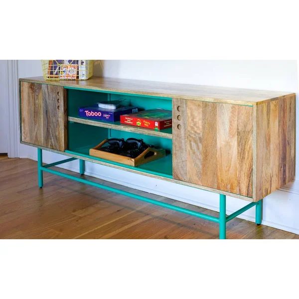 Posh Pollen Gerard Media Console TV Stand - Green