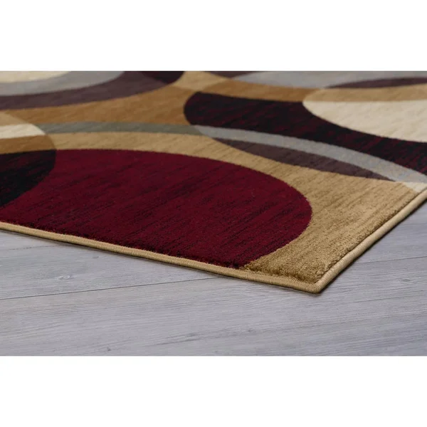 Bliss Rugs Festival Area Rug Circles 5x8