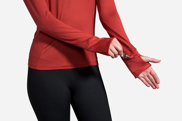 Brooks Women's Dash Half Zip (221433) Xs, Rosewood