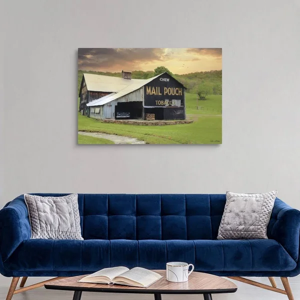 Mail Pouch Barn - Canvas Wall Art, 48x32, Great Big Canvas