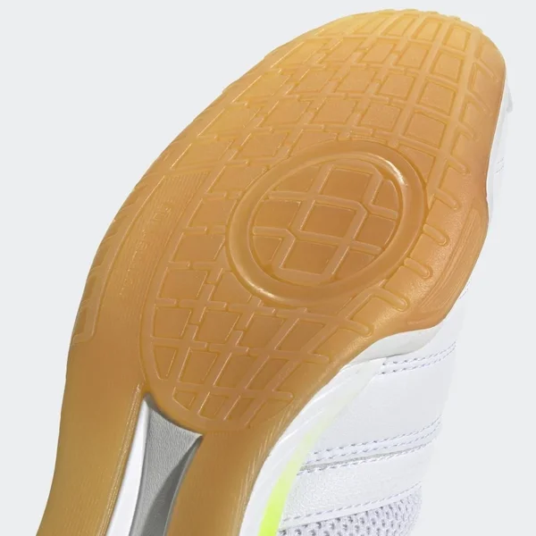 Adidas Top Sala Indoor Soccer Shoe White/White/Green - 12