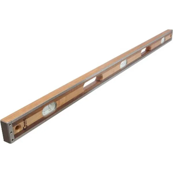 Marshalltown 48CLEVC 48x22 Crick 3 Piece Wood Level - Clear Vials